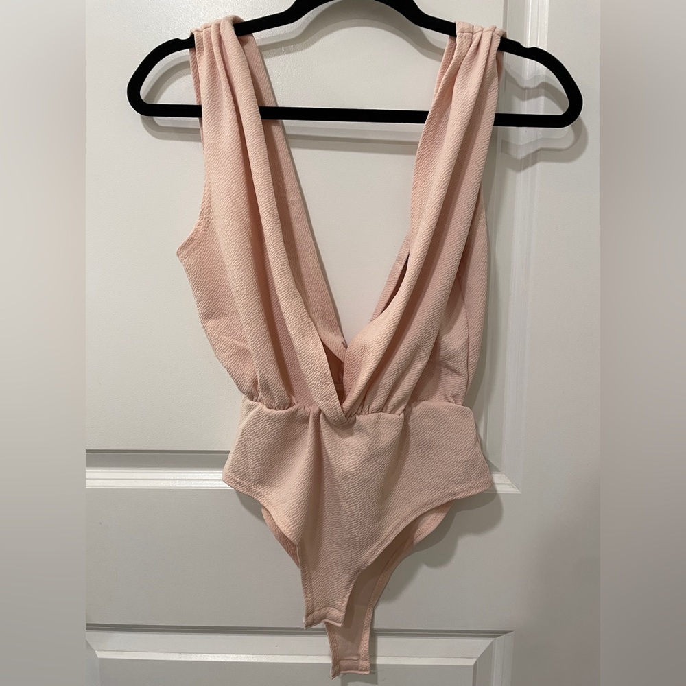 Boohoo Deep Plunge Bodysuit